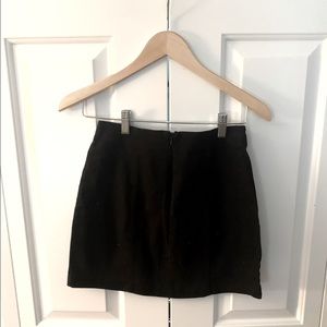 Black mini skirt